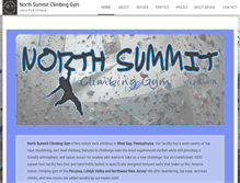 Tablet Screenshot of northsummitclimbing.com